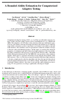 Cover page: A Bounded Ability Estimation for Computerized Adaptive Testing