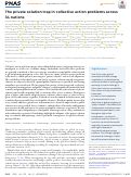 Cover page of The private solution trap in collective action problems across 34 nations.