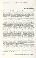 Cover page: Experimental Studies of Elementary Reasoning:  Evolutionary, Physiological and Genetic Aspects of Behavior