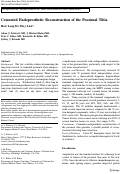 Cover page: Cemented Endoprosthetic Reconstruction of the Proximal Tibia: How Long Do They Last?