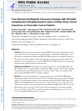 Cover page: Four-Dimensional Magnetic Resonance Imaging&nbsp;With 3-Dimensional Radial Sampling and Self-Gating–Based K-Space Sorting: Early Clinical Experience on Pancreatic Cancer Patients