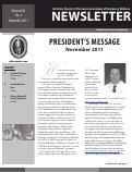 Cover page: President's Message November 2011