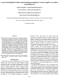 Cover page: A novel non-linguistic audio-visual learning paradigm to test the cognitive correlates of learning rate