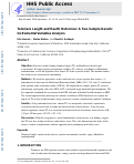 Cover page: Telomere length and health outcomes: A two-sample genetic instrumental variables analysis