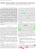 Cover page: HCDN: Hybrid-Mode Clock Distribution Networks