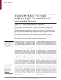 Cover page: Fuelling the future: microbial engineering for the production of sustainable biofuels