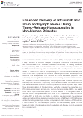 Cover page: Enhanced Delivery of Rituximab Into Brain and Lymph Nodes Using Timed-Release Nanocapsules in Non-Human Primates