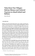 Cover page: Tales from Two Villages: Nubian Women and Cultural Tourism in Gharb Soheil and Ballana