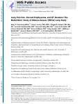 Cover page: Lung function, percent emphysema, and QT duration: The Multi-Ethnic Study of Atherosclerosis (MESA) lung study