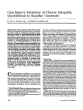 Cover page: Case Report: Remission of Chronic Idiopathic Myelofibrosis to Busulfan Treatment