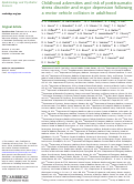 Cover page: Childhood adversities and risk of posttraumatic stress disorder and major depression following a motor vehicle collision in adulthood.