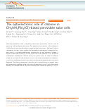 Cover page: The optoelectronic role of chlorine in CH3NH3PbI3(Cl)-based perovskite solar cells