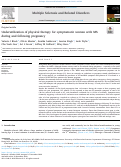 Cover page: Underutilization of physical therapy for symptomatic women with MS during and following pregnancy