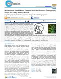 Cover page: Miniaturized Head-Mount Doppler Optical Coherence Tomography Scope for Freely Moving Mouse.