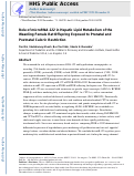 Cover page: Role of microRNA-122 in hepatic lipid metabolism of the weanling female rat offspring exposed to prenatal and postnatal caloric restriction