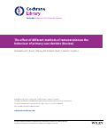 Cover page: The effect of different methods of remuneration on the behaviour of primary care dentists.