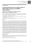 Cover page: A critical appraisal of the circulating levels of differentially expressed microRNA in endometriosis†.