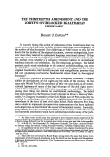 Cover page: The Thirteenth Amendment and the North's Overlooked Egalitarian Heritage