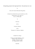 Cover page: Integrating grouped and ungrouped data: the point process case