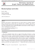 Cover page: Routed planar networks