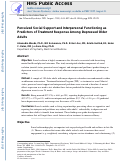 Cover page: Perceived Social Support and Interpersonal Functioning as Predictors of Treatment Response Among Depressed Older Adults