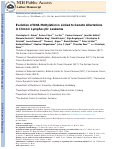 Cover page: Evolution of DNA Methylation Is Linked to Genetic Aberrations in Chronic Lymphocytic Leukemia