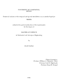 Cover page: Numerical analysis of the temporal and spatial instabilities on an annular liquid jet