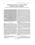 Cover page: Experimental study of a plasma-filled backward wave oscillator