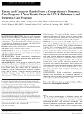 Cover page: Patient and Caregiver Benefit From a Comprehensive Dementia Care Program: 1‐Year Results From the UCLA Alzheimer's and Dementia Care Program