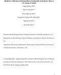 Cover page: Health Care Utilization and Expenditures Attributable to Smokeless Tobacco Use Among US Adults