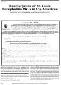 Cover page: Ahead of Print - Reemergence of St. Louis Encephalitis Virus in the Americas - Volume 24, Number 12—December 2018 - Emerging Infectious Diseases journal - CDC
