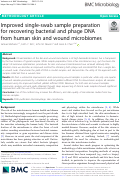 Cover page: Improved single-swab sample preparation for recovering bacterial and phage DNA from human skin and wound microbiomes