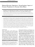 Cover page: Reduced-Nicotine Cigarettes in Young Smokers: Impact of Nicotine Metabolism on Nicotine Dose Effects