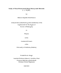 Cover page: Study of three dimensional Kiatev Honeycomb materials