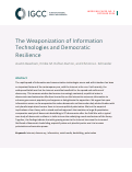 Cover page of The Weaponization of Information Technologies and Democratic Resilience