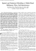 Cover page: Spatial and Statistical Modeling of Multi-Panel Millimeter Wave Self-Interference