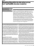 Cover page: Mapping disparities in education across low- and middle-income countries