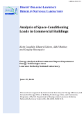 Cover page: Analysis of Space-Conditioning Loads in Commercial Buildings
