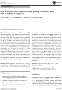 Cover page: HIV Disclosure and Unprotected Sex Among Vietnamese Men with a History of Drug Use