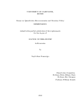 Cover page of Essays on Quantitative Macroeconomics and Monetary Policy