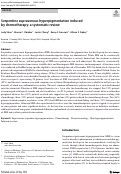 Cover page: Serpentine supravenous hyperpigmentation induced by chemotherapy: a systematic review.