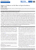 Cover page: Impact of Policies on the Rise in Sepsis Incidence, 2000â��2010