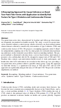 Cover page of A Resampling Approach for Causal Inference on Novel Two-Point Time-Series with Application to Identify Risk Factors for Type-2 Diabetes and Cardiovascular Disease