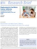 Cover page of Displacement in San Mateo County, California: Consequences for Housing, Neighborhoods, Quality of Life, and Health