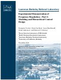 Cover page: Experimental Demonstration of Frequency Regulation by Commercial Buildings—Part I: Modeling and Hierarchical Control Design