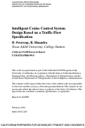 Cover page: Intelligent Cruise Control System Design Based on a Traffic Flow Specification