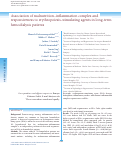 Cover page: Association of malnutrition-inflammation complex and responsiveness to erythropoiesis-stimulating agents in long-term hemodialysis patients