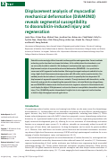 Cover page: Displacement analysis of myocardial mechanical deformation (DIAMOND) reveals segmental susceptibility to doxorubicin-induced injury and regeneration