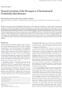 Cover page: Neural correlates of the divergence of instrumental probability distributions.