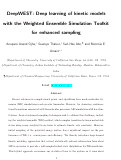 Cover page: DeepWEST: Deep Learning of Kinetic Models with the Weighted Ensemble Simulation Toolkit for Enhanced Sampling.